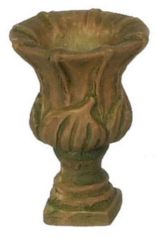 Dollhouse Miniature 1/2" Scale Roma Urn, 6Pc, Aged